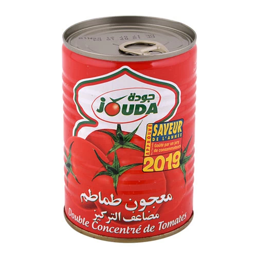 livraison Double concentré de tomate Jouda 400Gr معجون طماطم مضاعف التركيز جودة