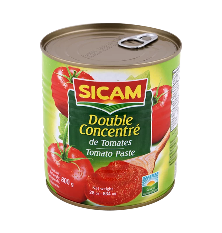 livraison gabes tunisie Double concentré de tomates Sicam 800Gr معجون طماطم مضاعف التركيز سيكام 800غ