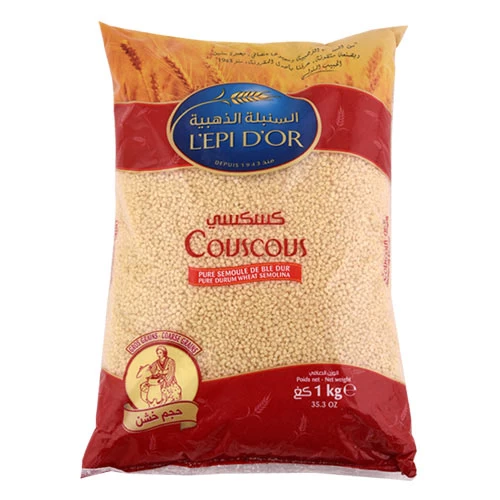 livraison Couscous L'EPI D'OR gros 1kg كسكسي السنبلة الذهبية خشين 1كغ courses en ligne Gabes Tunisie supermarché vente epicerie en ligne Couscous gros EPI D'OR Gabes