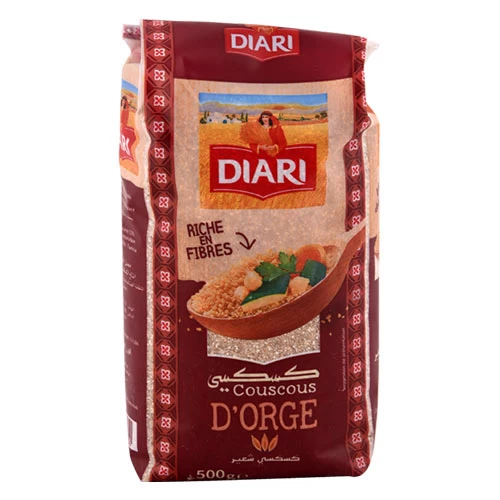 livraison Couscous d'orge DIARI 500g كسكس دياري شعير 500 جرام courses en ligne Gabes Tunisie supermarché vente epicerie en ligne Couscous DIARI orge Gabes