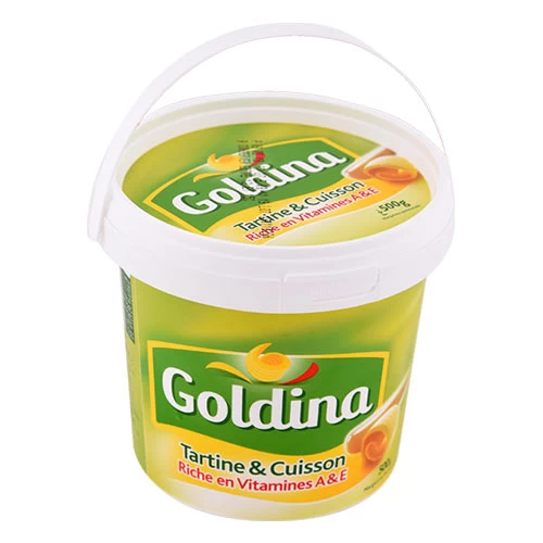 Margarine GOLDINA Nature 500Gr مرغرين طبيعية قولدينا 500 غرام supermarché vente en ligne livraison alimentation produits alimentaires Margarine GOLDINA prix Gabes Tunisie