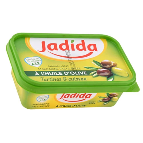 Margarine JADIDA 200GR مرغرين جديدة 200 غرام supermarché vente en ligne livraison alimentation produits alimentaires Margarine JADIDA prix Gabes Tunisie