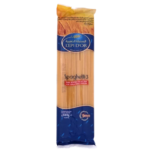 livraison livreur Spaghetti N°3 500Gr L'EPI D'OR سباقتي رقم3 500 غرام السنبلة الذهبية