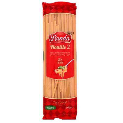 Pâte longue nouille N°2 500Gr RANDA مقرونة رشتة رقم2 500 غرام رندة