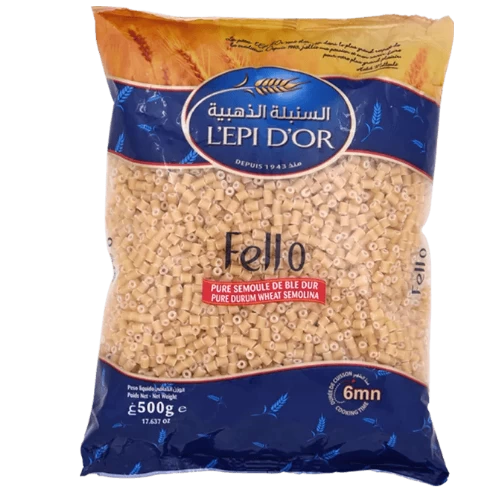 Pâte fell N°0 500Gr L'EPI D'OR مقرونة فل رقم0 500 غرام السنبلة الذهبية