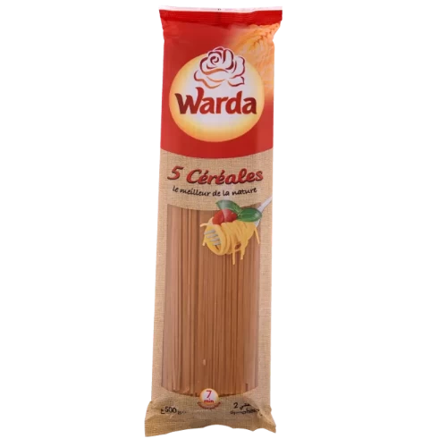 Livraison livreur Spaghetti 5 Céréales 500GR LA ROSE BLANCHE سباقيتي 5 حبوب 500 غرام الوردة البيضاء