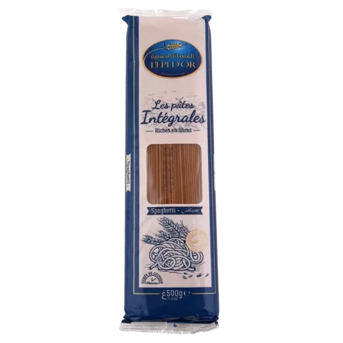 livraison livreur Spaghetti intégrale 500Gr L'EPI D'OR سباقتي كاملة 500 غرام السنبلة الذهبية