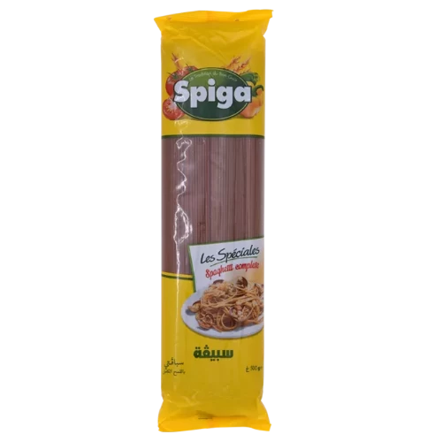 livraison livreur Spaghetti complet N°2 500Gr SPIGA سباقتي رقم2 كاملة 500 غرام سبيقة