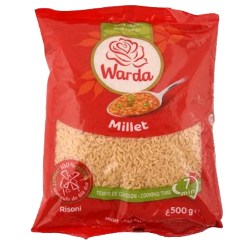Pâte chorba millet 500Gr LA ROSE BLANCHE شربة مفورة 500غرام الوردة البيضاء