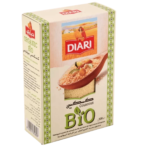 livraison Couscous bio 500Gr DIARI كسكسي بيو 500غرام دياري