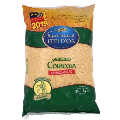 livraison Couscous fin 1Kg L’EPI D’OR كسكسي جيد 1كغ السنبلة الذهبية
