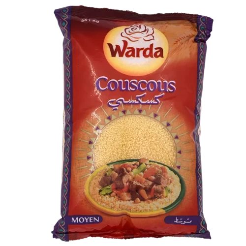 livraison Couscous moyen 1Kg LA ROSE BLANCHE كسكسي متوسط 1كغ الوردة البيضاء