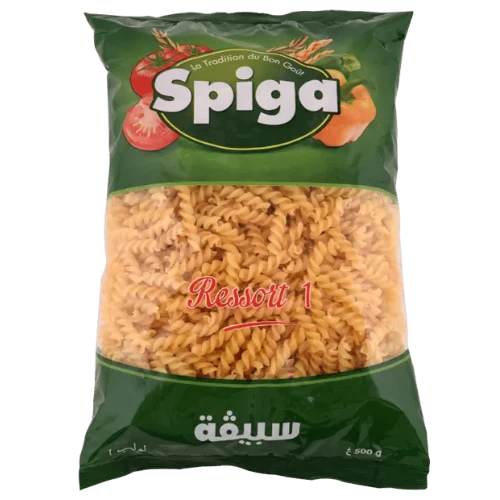 livraison Pâte ressort N°1 500Gr SPIGA مقرونة روسور رقم1 500غرام سبيقة