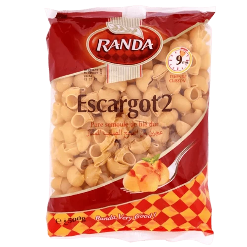 livraison Pâte escargot N°2 500Gr RANDA مقرونة ببوش رقم2 500غرام رندة livraison gabes