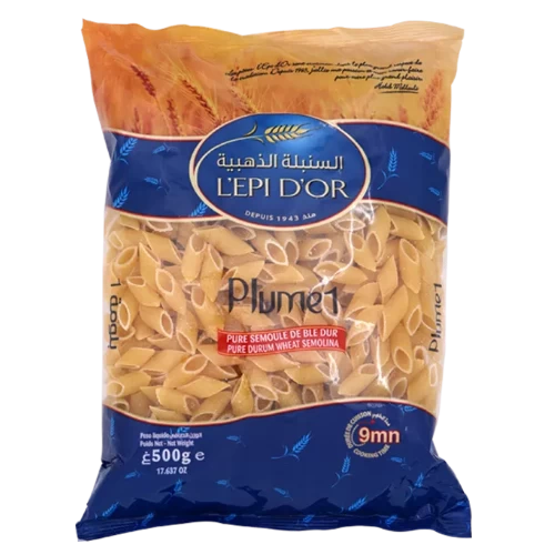 livraison Pâte plume 500Gr N°1 L’EPI D’OR مقرونة بلومة 500غرام السنبلة الذهبية livraison gabes