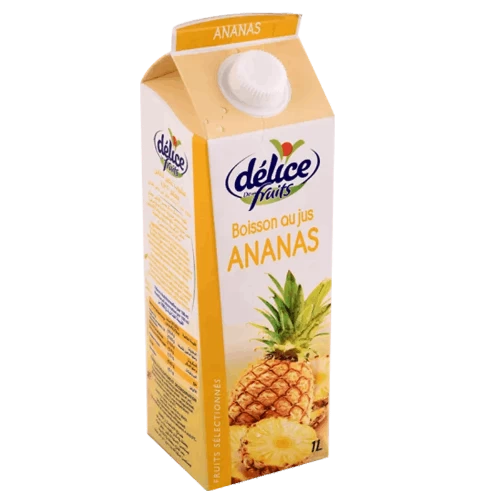 Livraison à domicile Jus Délice de fruits boisson au jus ananas 1L عصير دليس الغلال أناناس 1لتر livraison épicerie jus gabes