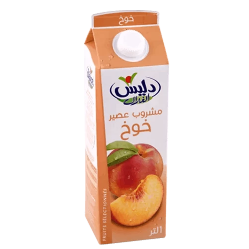 Livraison à domicile Jus Délice de fruits boisson au jus pêche 1L عصير دليس الغلال خوخ 1لتر livraison épicerie jus gabes