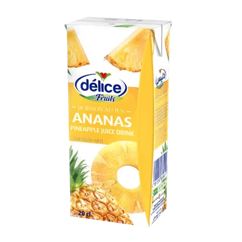 Livraison à domicile Jus Délice de fruits boisson au jus ananas 20Cl عصير دليس الغلال أناناس 20سلتر livraison épicerie jus gabes