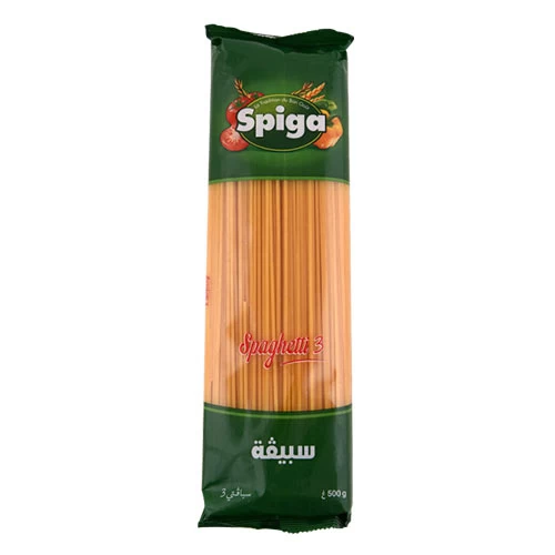 Spaghetti SPIGA 500Gr N°3 سبيقا سباقيتي 500 غرام رقم 3 سبيقا courses en ligne Gabes Tunisie supermarché vente en ligne livraison à domicile alimentation Spaghetti SPIGA Gabes Gran