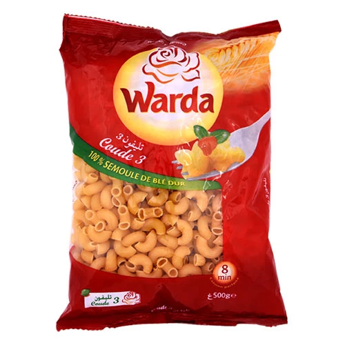 Pâtes Coude LA ROSE BLANCHE 500Gr N°3 مقرونة تلفون 500 غرام رقم 3 الوردة البيضاء courses en ligne Gabes Tunisie supermarché vente en ligne livraison à domicile alimentation Pâte C