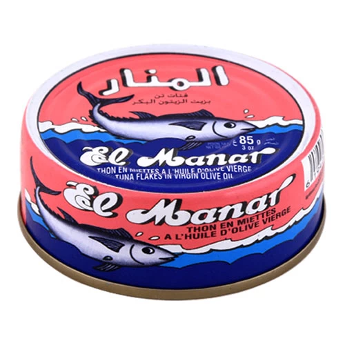livraison Thon Miettes El Manar Huile d'Olive 85Gr تن قطع زيت زيتونة المنار 85غ épicerie en ligne gabes supermarché en ligne gabès tunisie