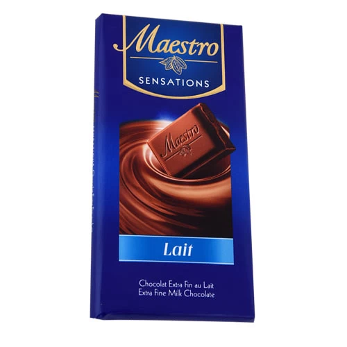 Chocolat MAESTRO Lait 90Gr شكلاطة مايسترو حليب 90غ Courses en ligne Gabes Tunisie supermarché en ligne Gabes Tunisie vente en ligne Gabes Tunisie livraison