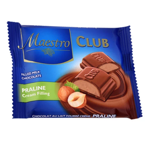 Chocolat MAESTRO CLUB noisette 45Gr شكلاطة كلوب مايسترو بندق نوازات 45غ Courses en ligne Gabes Tunisie supermarché en ligne Gabes Tunisie vente en ligne Gabes Grand Tu