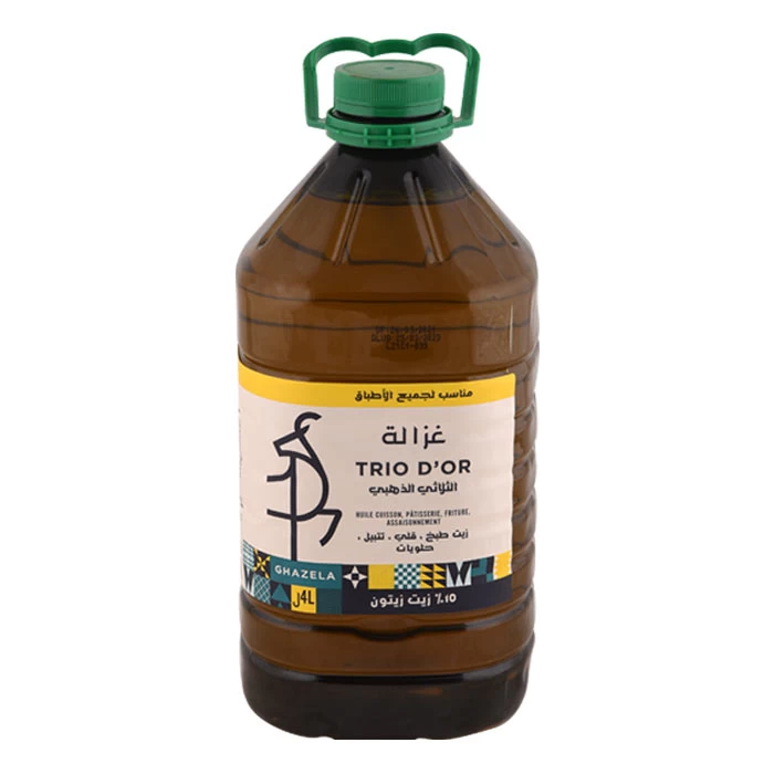 Huile Végétale GHAZELA Trio d'Or 4L زيت نباتي غزالة تريو دور 4ل Courses en ligne Gabes Tunisie supermarché en ligne Gabes Tunisie vente en ligne Gabes Tuni