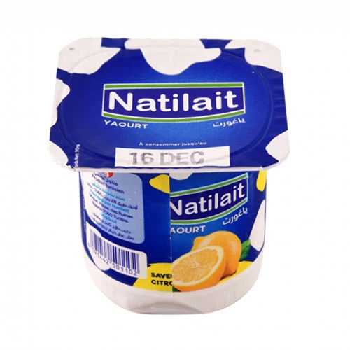 Yaourt aromatisé Citron NATILAIT 110Gr ياغرت بنكهة الليمون ناتيلي 110 جرام Courses en ligne Gabes Tunisie supermarché en ligne Gabes Tunisie vente en ligne Gabes Grand