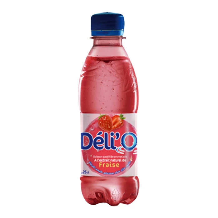 Eau Gazéifiée Fraise DELIO Délice 25cl داليو فراولة دليس 25سل courses en ligne Gabes Tunisie supermarché vente en ligne produits alimentaires livraison Eau Gazéifiée delice delio 