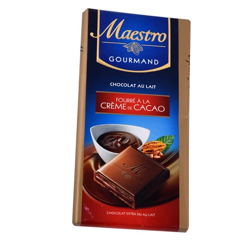 Chocolat Fourré Crème Cacao MAESTRO 100Gr شكلاطة مايسترو محشوة كاكاو 100 جرام supermarché vente en ligne livraison alimentation produits alimentaires chocolat maestro Gabes Tunisi
