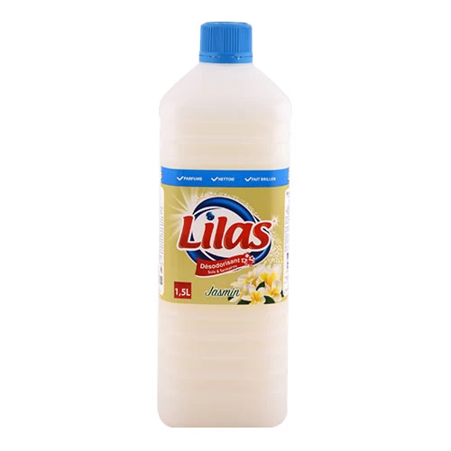 Désodorisant Sols et Surfaces Jasmin LILAS 1.5L مزيل الروائح الكريهة للأرضيات والأسطح ياسمين ليلاس 1.5 لتر supermarché vente en ligne livraison alimentation produits détergents Désodorisant S