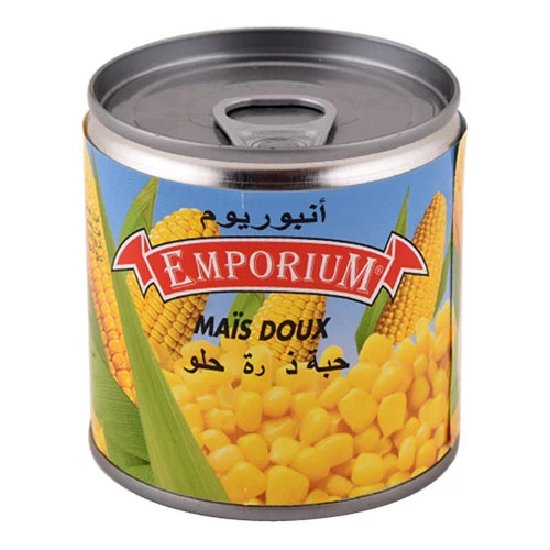Maïs en Grains EMPORIUM 185Gr حبوب الذرة إمبوريوم 185 جرام supermarché vente en ligne livraison alimentation produits alimentaires conserves légumes Maïs euporium Gabes Tunisie