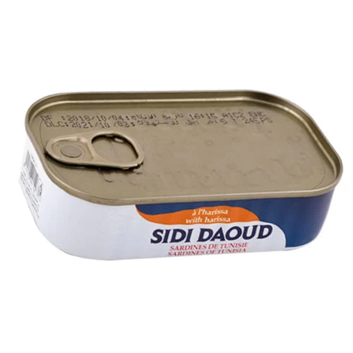 Sardine Harissa SIDI DAOUD 120Gr سردينة هريسة سيدي داود 120 غرام Courses en ligne Gabes Tunisie supermarché en ligne Gabes Tunisie vente en ligne Gabes Tun
