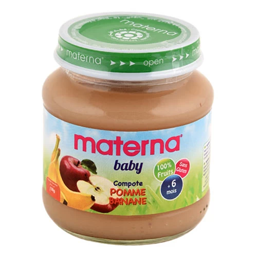 Purée MATERNA 130Gr مستحضر مهروس للرضع ماتيرنا 130 جرام supermarché épicerie vente en ligne livraison produits alimentation pour bébé purée Gabes Tunisie