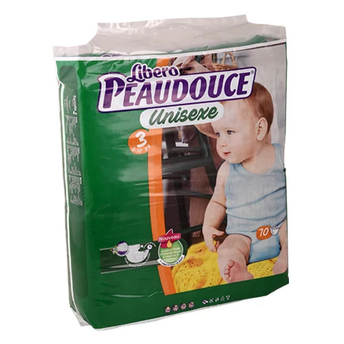 Couches bébé LIBERO Unisexe jumbo PEAUDOUCE Taille 3-5 à 10 KG 70 pièces بيودوس ليبيرو حفاضات اطفال للجنسين جامبو مقاس 3-5 الى 10 كغ 70 قطعة supermarché épicerie vente en ligne livraison prod