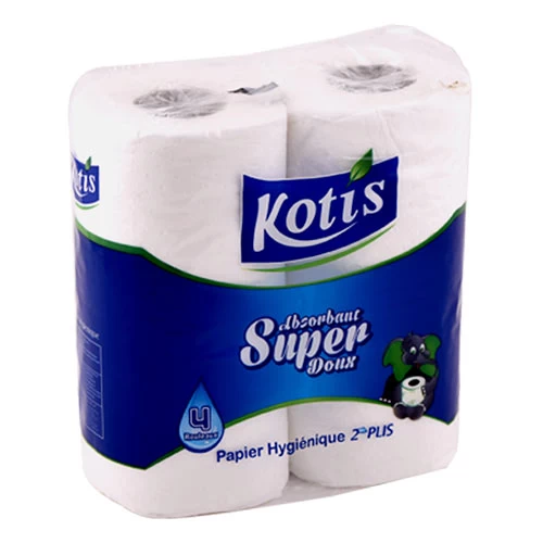 Papier hygiénique KOTIS Super Doux 4 rouleaux ورق تواليت فائق النعومة كوتيس 4 لفائف supermarché épicerie vente courses en ligne livraison produits Papier hygiénique KOTIS Gabes Tu