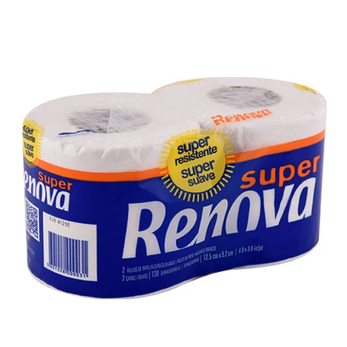 Papier Hygiènique RENOVA 2 Plis 2 Rouleaux ورق تواليت طبقتين رينوفا 2 لفائف supermarché épicerie vente courses en ligne livraison produits Papiers hygiéniques RENOVA Gabes Tunisie