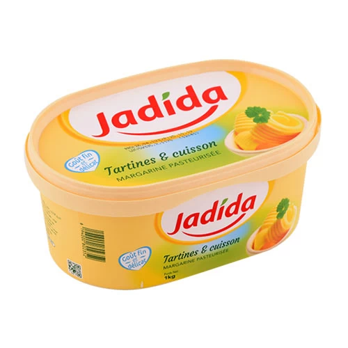 Margarine JADIDA Nature 1kg مرغرين طبيعية جديدة 1كغ supermarché vente en ligne livraison alimentation produits alimentaires Margarine JADIDA prix Gabes Tunisie
