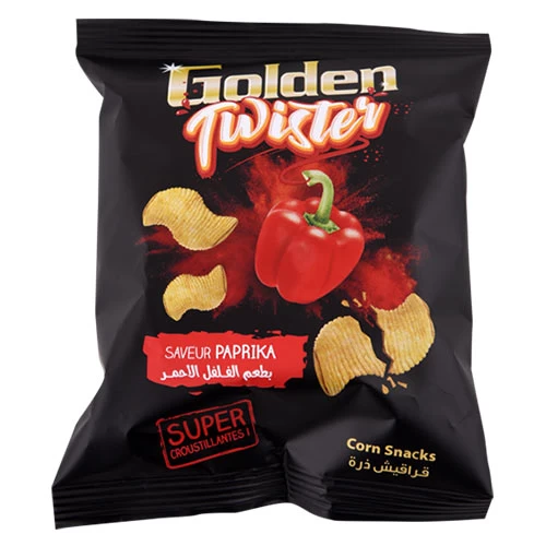 Chips GOLDEN TWISTER Paprika 15Gr شيبس جولدن تويستر بابريكا 15 جرام courses en ligne Gabes Tunisie supermarché vente epicerie en ligne Chips GOLDEN TWISTER Paprika Gabes Grand Tun