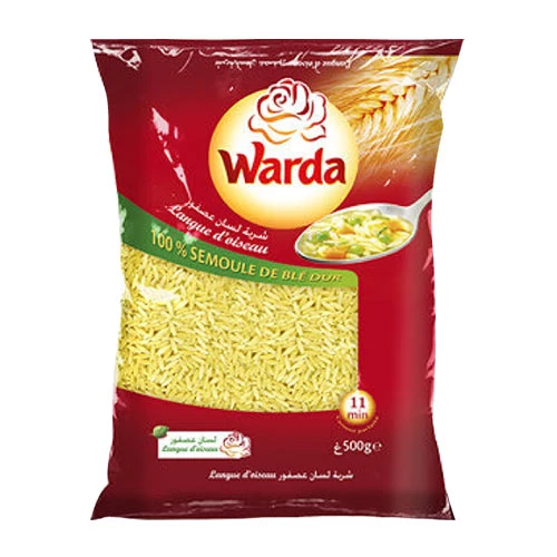 Pâtes Langue d'oiseau LA ROSE BLANCHE 500Gr شربة لسان عصفور 500 غرام الوردة البيضاء Courses en ligne Gabes Tunisie supermarché en ligne Gabes Tunisie vente en ligne Ga