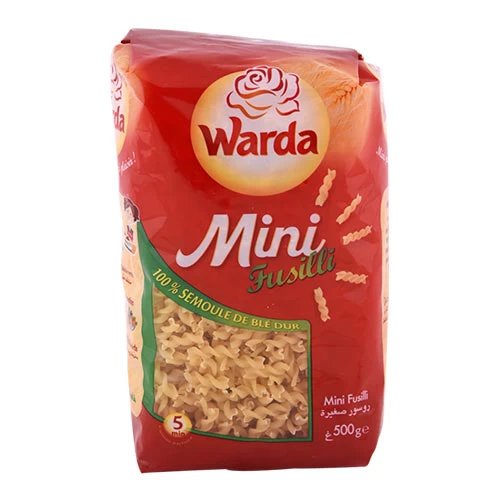 Pâtes Mini Fusilli LA ROSE BLANCHE 500Gr مقرونة روسور صغيرة 500 غرام الوردة البيضاء Courses en ligne Gabes Tunisie supermarché en ligne Gabes Tunisie vente en ligne Ga