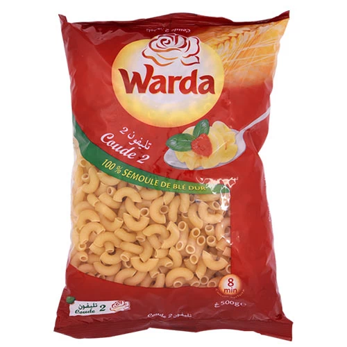 Pâtes Coude LA ROSE BLANCHE 500Gr N°2 مقرونة فل رقم 2 500 غرام الوردة البيضاء Courses en ligne Gabes Tunisie supermarché en ligne Gabes Tunisie vente en ligne Gabes Gr