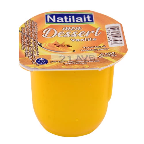 Crème dessert Vanille NATILAIT 100Gr كريمة فانيليا 100 جرام ناتيلي Courses en ligne Gabes Tunisie supermarché en ligne Gabes Tunisie vente en ligne Gabes T