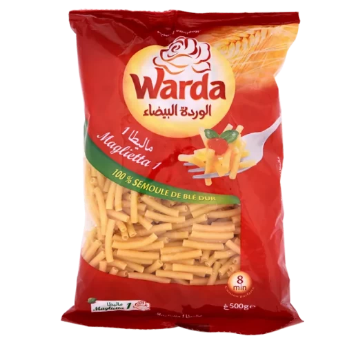 livraison Pâte maglietta N°1 500Gr LA ROSE BLANCHE مقرونة ماليطا رقم1 500غرام الوردة البيضاء livraison gabes