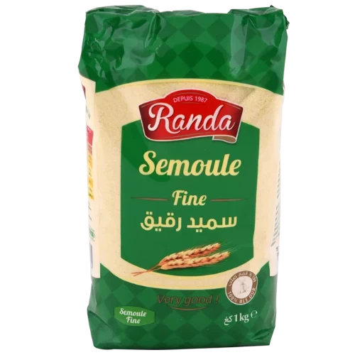 livraison Semoule fine pasteurise 1KG RANDA سميد رقيق 1كغ رندة livraison gabes