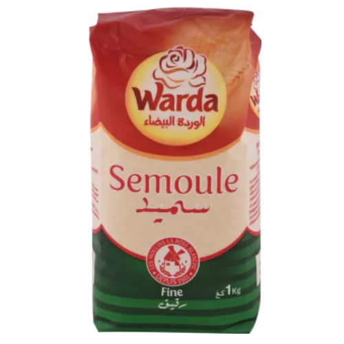 livraison Semoule fine 1KG LA ROSE BLANCHE سميد رقيق 1كغ الوردة البيضاء livraison gabes
